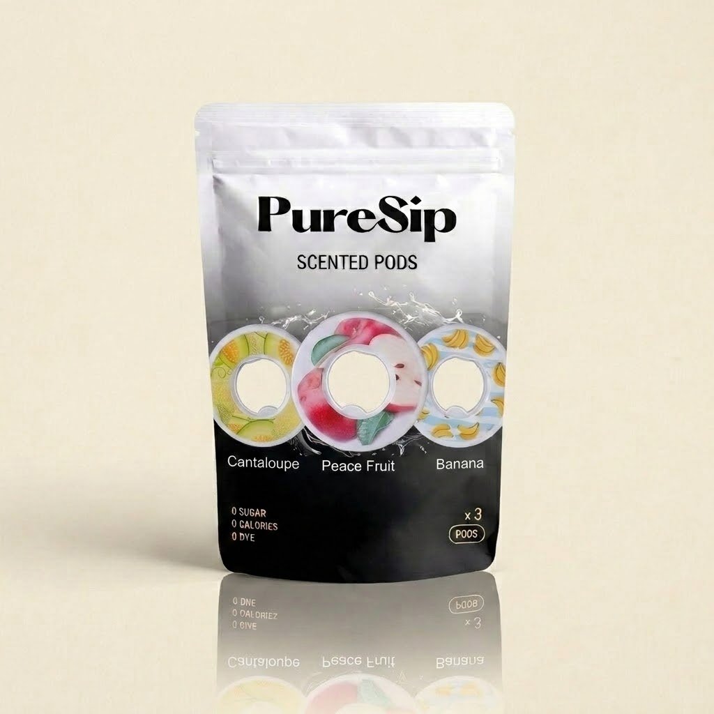 PureSip 3 Pack Flavoured Scent Pods (Cantaloupe, Apple & Banana)