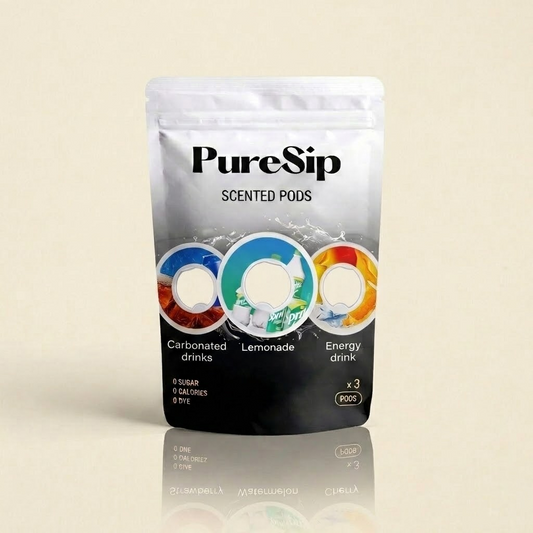 PureSip 3 Pack Flavoured Scent Pods (Carbonated drink, Lemonade & Energy drink)