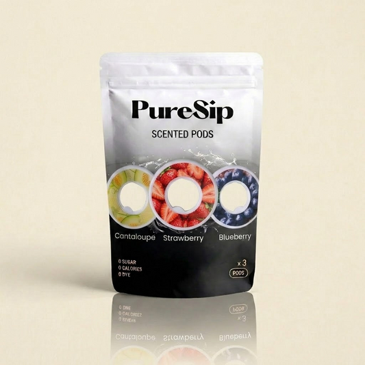 PureSip 3 Pack Flavoured Scent Pods (Cantaloupe, Strawberry & Blueberry)